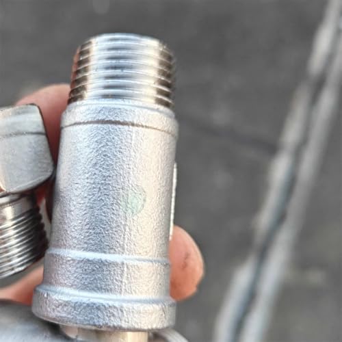 Te de tres vías acero inoxidable 1/2 rosca macho hembra conector para tubería roscada SS304 3