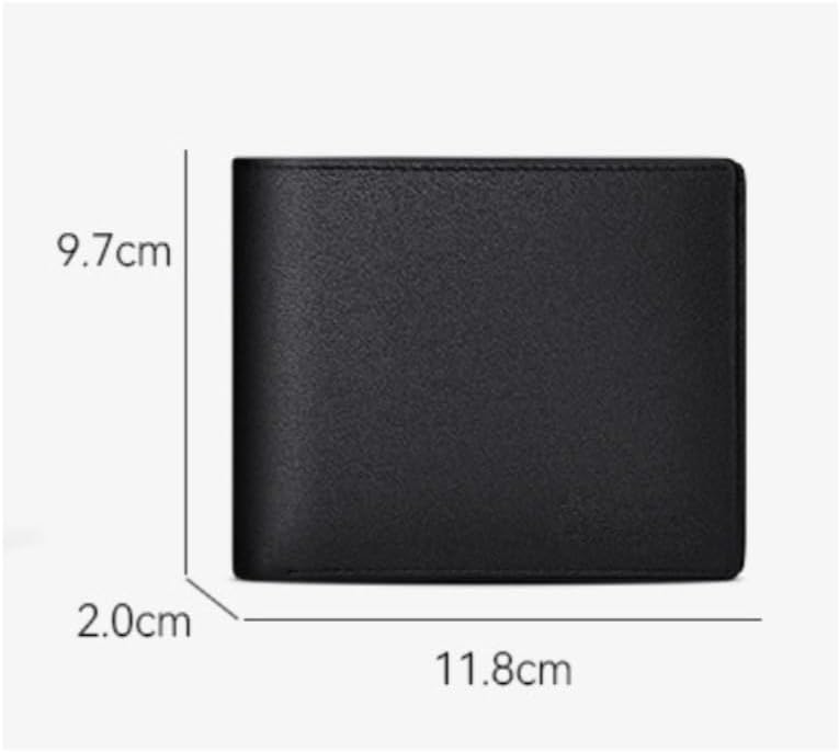 VIDI Men's Short Wallet Versatile Cowhide Multi Card Slot Zero