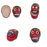 céramique boîte à bijoux tête de mort en céramique