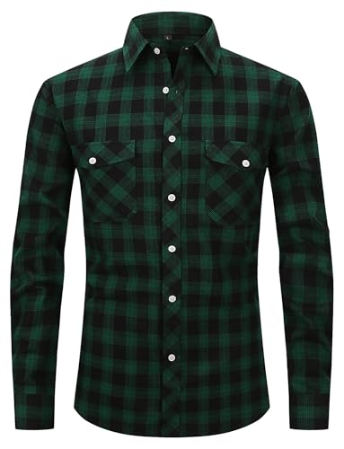 Chemise flanelle carreaux homme AIEOE coupe ajustée S-XXL