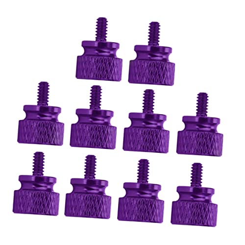 Chicampera 10 Stück Lila Rändelschrauben PC-Gehäuse