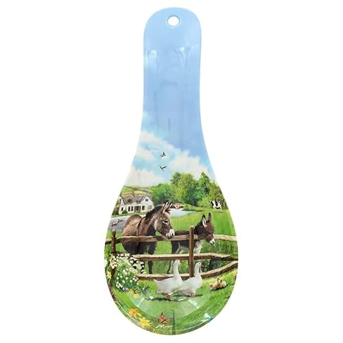 The Leonardo Collection Donkey Spoon Rest For Kitchen & Home | Lovely Spoon Holder For Kitchen Accessories | Designed By Macneil Studios | Heat Resistant Spoon Rest For All Types Of Spoons