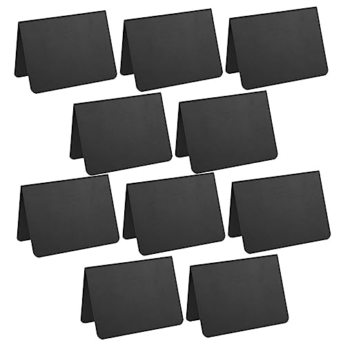 NAMOARLY 12pcs Rectangle Mini Chalkboard Signs Double-Side Memo Writing Pads for Party Table Decor
