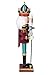 Clever Creations Blue King 12 Inch Traditional Wooden Nutcracker, Festive Christmas Décor for Shelves and Tables
