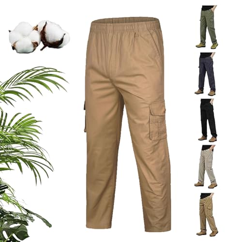 Adorlina Flex Cargo Pants for Men, Flexrover - Ultra Comfort Flex Fit Cargo Pants, Casual Elastic Waist Cargo Pants