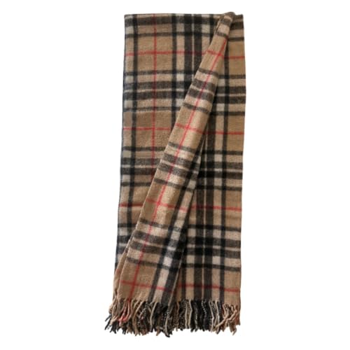 Tartan Plaid Wool Throw Blanket - Winter Scottish...