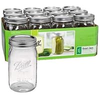 12-Pack 32-Oz Ball Wide Mouth Mason Jar