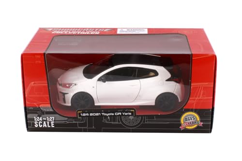 Modelo 2021 GR Yaris Blanco Escala 1:24 miniatura 2