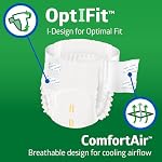 FitRight Ultra Slip d'incontinence adulte, taille moyenne, pour taille 32"-44", boîtier de 80