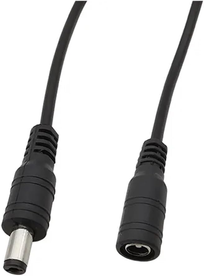Black Inline 304 Switch ON Off Male to Female Cable Switch 5.5x2.1mm DC 12V Power Jack Socket Connector for DIY LED Light Strip