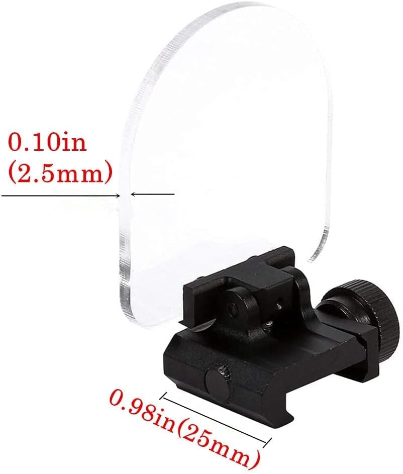 Miniatura 4 de Airsoft - Protector de miras para lentes abatibles, protector de protección BBS, desmontaje rápido con dos lentes