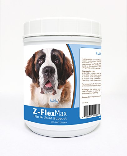Healthy Breeds Saint Bernard Z-Flex Max Hip and Joint Soft Chews 170 Count
