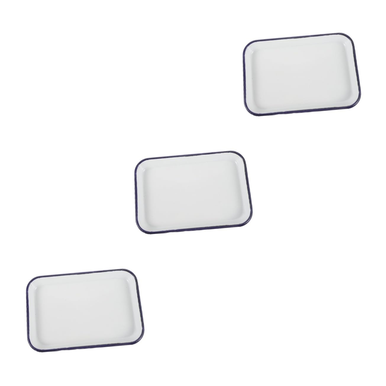 Plaque de cuisson émaillée antiadhésive TOYANDONA résistante au lave-vaisselle, pack de 3 pièces