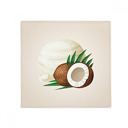 Tapis de sol anti-dérapant feuilles de coco style tropical salon - 2
