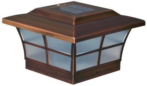 Classy Caps SL086 6x6 Prestige Solar Post Cap - 4 Pack/Copper by Classy Caps