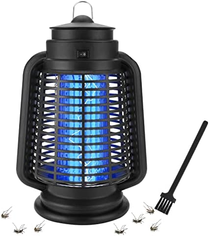 Lanpuly Bug Zapper, 4200V Electric Mosquito Zapper for Outdoor Indoor, 18W Waterproof Insect Killer Electronic Light Bulb Lamp for Home, Garden, Patio, Backyard, Plug in, Safe and Effective