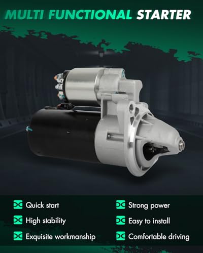 Image of SCITOO Starter Motor fit for Saab for 900 2.0L 1994-1998,for Saab for 900 2.3L 1994-1998,for Saab for 9000 2.3L 1994-1998 Replacement Starter 17670