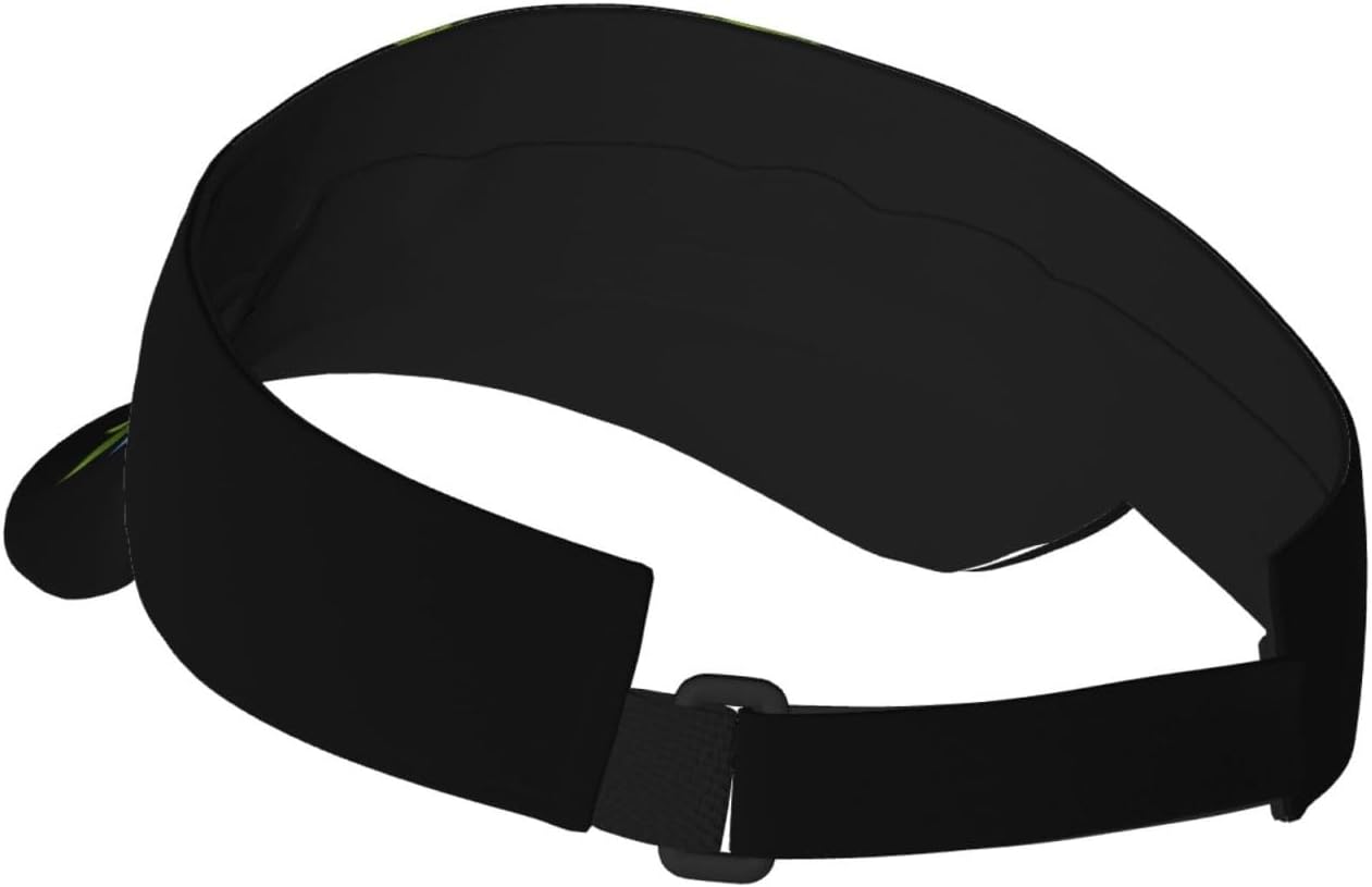 Puerto Rico Flag Sun Visors Hat Golf Tennis Visor for Women Men - Summer Wide Brim Ponytail Beach Hats Packable - Image 3