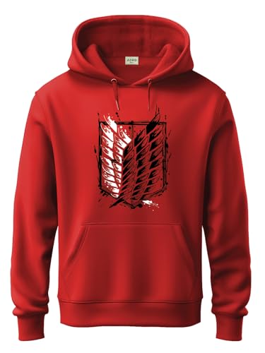 Image of ADRO Mens Attack on Titan Printed Hoodies