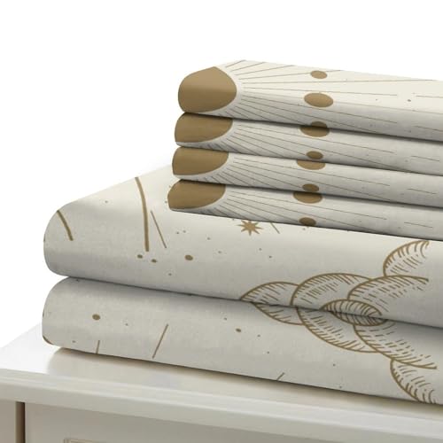 Housse de couette lune 3D microfibre parure lit single - 7