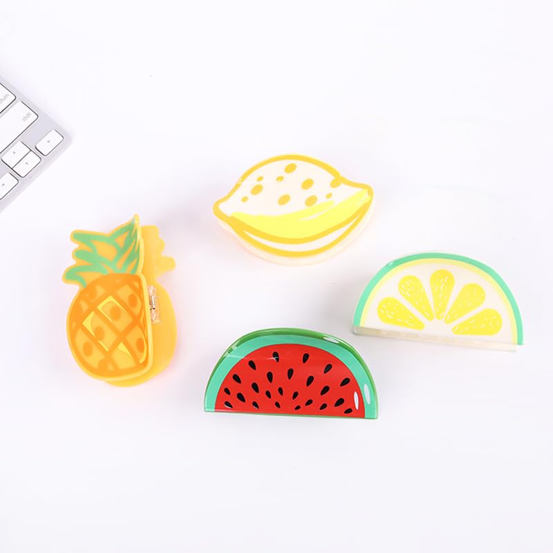Fruit Claw Clips Set, Strawberry and Orange Hair Clutcher, Cute & Fun Hair Accessories for Women and Girls, For All Hair Types, Perfect for Everyday Juda Claw Bun Holder Hair Claw - 2 Pcs, MultiDesign-image-30