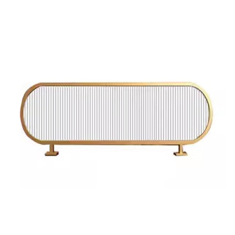 KLGFBDC Gold Restaurant Countertop Divider Screen Partition - Decorative for Dining Areas, Office Bars, and Hotels - 19.7x31.5in Stylish Privacy Solution