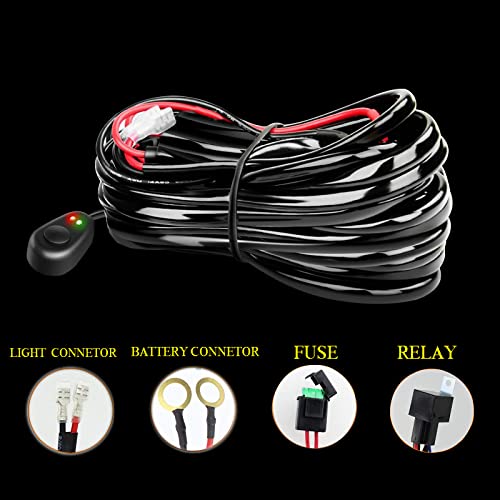 Image of Willpower 52 inch 675W Curved LED Light Bar 7D Lens Spot Flood Combo Beam Triple Row LED Work Driving Lights with Wiring Harness Kit for Off Road ATV AWD SUV 4WD 4x4 Pickup,12V 24V Waterproof 6000K