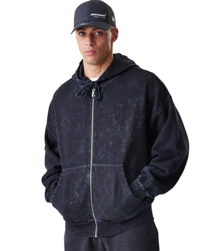 New Era McLaren Racing Full Zip Oversized Hoody (UK Alpha XL Regular Regular Black)