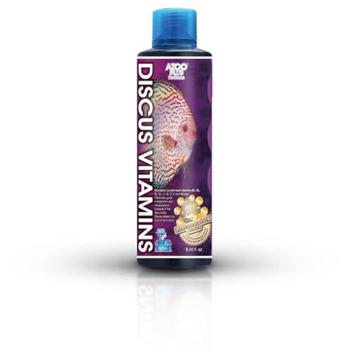 Azoo Plus Discus Vitamins, Complexe vitaminique Indispensable dans l'alimentation exigeante des Poissons Discus. (500ml)
