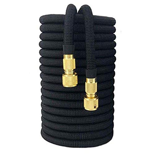 PENVEAT Tubo Flessibile da Giardino Espandibile ad Acqua Tubo Flessibile ad Alta Pressione per Lavaggio Automatico da Giardino Tubo Flessibile da Giardino Magico, Nero, 75ft-22m