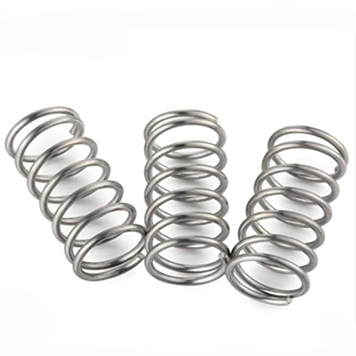 20 sztuk/partia 0.2mm ze stali nierdzewnej mikro mała sprężyna dociskowa OD 2mm/3mm/4mm długość od 5mm do 50mm) (Color : 10mm, Size : 3mm)