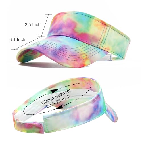 Image of ANDICEQY Sport Sun Visor Hats Adjustable Empty Top Baseball Cap Cotton Ball Caps for Women and Men
