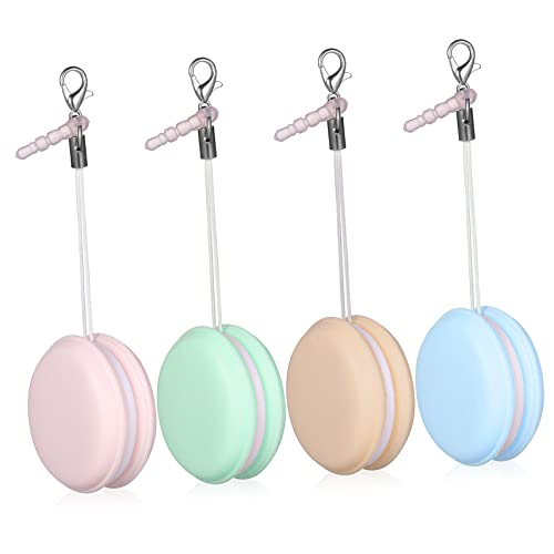 NAMOARLY Phone Screen Wipes Set 4 Pieces Touch Screen Wipes Keychain Decorative Pendant for Tablets