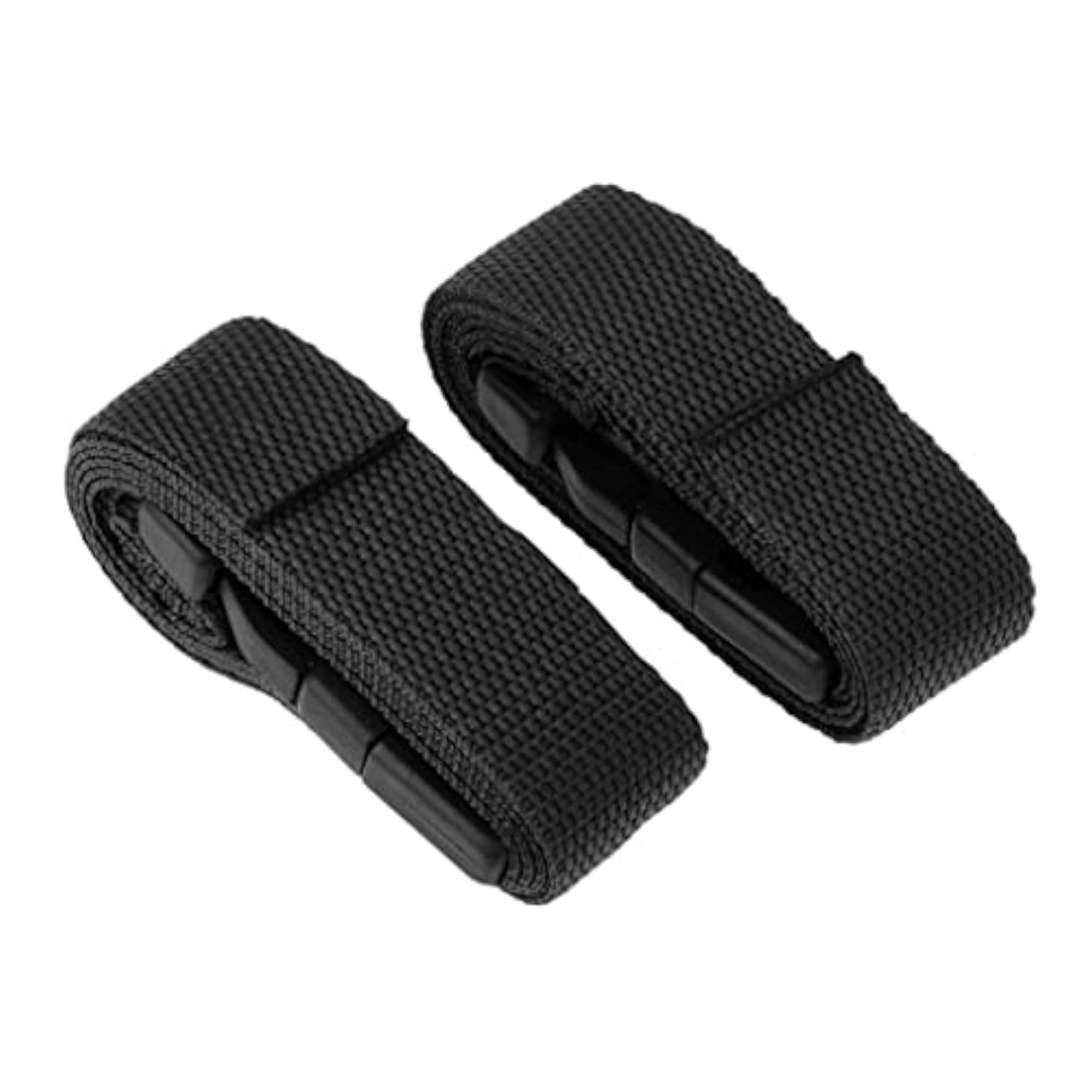 4x2pcs Quick Release Golf Trolley Webbing Straps, Black
