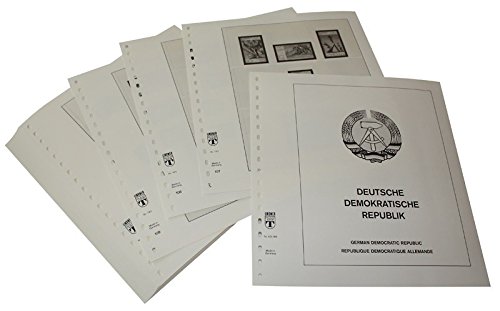 Feuilles LINDNER Allemagne RDA 1980-1984 pour classeur de timbres