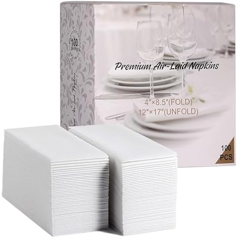 MORGIANA Linen Feel Disposable Hand Towels Cover