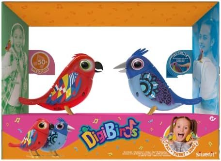 DIGIBIRDS Pack de 2 pájaros interactivos...