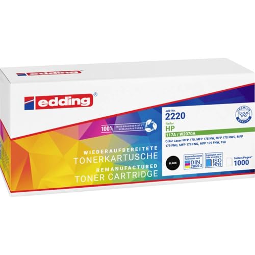 Toner HP 117A compatible noir Edding EDD-2220 pour éviter les pannes