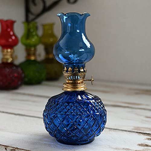 Amazon.co.jp: waku fimac オイルランプ アンティーク ランタン ブルー