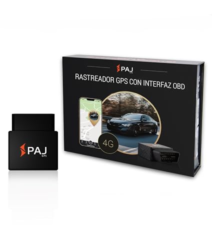 PAJ GPS OBD Finder 4G 2.0 - Localizador GPS para Coche, Moto y Otros Veh&iacute;culos - Conexi&oacute;n a Interfaz OBD - Seguimiento en Directo, &Aacute;rea de Seguridad, Historial de Rutas y Alarmas