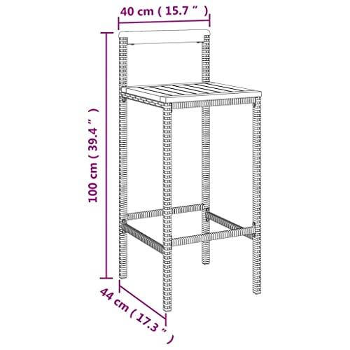 Tabourets de bar en polyrotin pour sublimer votre cuisine d'été Mangloder