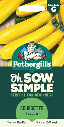 Fothergill's Oh Sow Simple, Courgette Yellow Vegetable Seeds, Sow: Mar–May