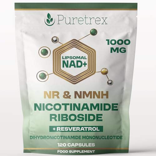 Liposomal NAD+ NR & NMNH Supplement | 1000mg Nicotinamide Riboside + Resveratrol | Advanced Cellular Energy & Brain Support | 120 Vegan Capsules