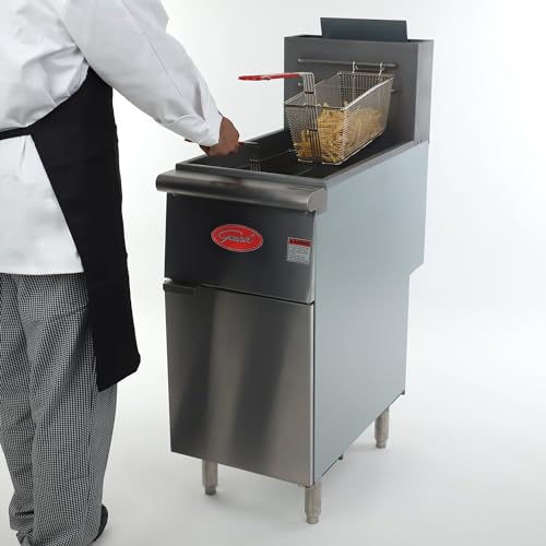 General Foodservice Deep Fryer, 40 lb., 90,000 BTU, in Stainless Steel