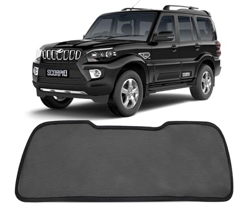 Image of Autofact Dicky Curtain for Mahindra Scorpio 2022-2025 | Custom Fit Rear Windshield Sunshade | UV & Heat Protection | Foldable Mesh | Privacy & Cooling Car Accessory