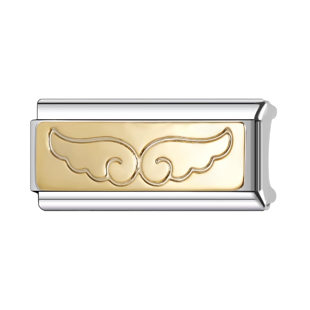 Guardian Angel Wing Faith Heaven Memorial Gold Superlink Long