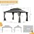 Domi 10' x 14' Hardtop Gazebo Permanent Metal Gazebo with Galvanized Steel Double Roof, Curtains and Netting for Outdoor Dining, Party, Patio, Backyard, Grey