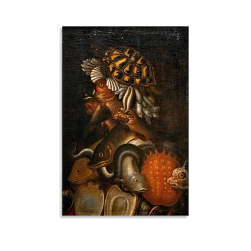 Art print Arcimboldo L'Eau peinture décoration murale salon et chambre