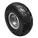 2 Pack 16x8-7 Go Kart Tire & Wheel Assembly 16x8.00-7 ATV Street Tyre - 3 Bolt Tubeless Road Tire for 70cc 110cc 125cc ATV, UTV, Quad, Buggy, Taotao, Coolster, Kazuma, Coleman Mini Bike - 7 Inch Wheel