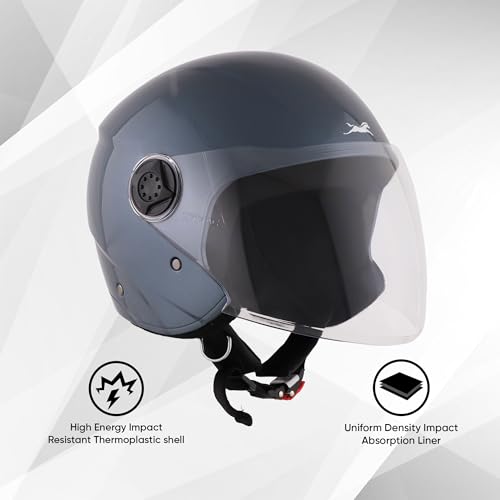 Image of TVS iQube Open Face Helmet for Men & Women | ISI Certified